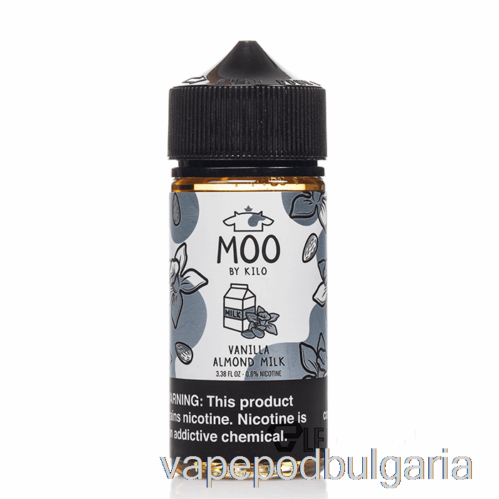 Vape Течности Vanilla Almond Milk - Moo E-liquids - 100ml 0mg